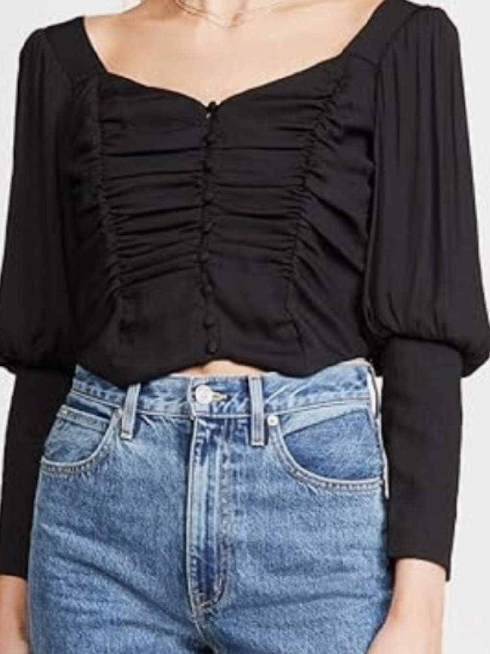 NWT | ASTR | Crop Top | Black | XS